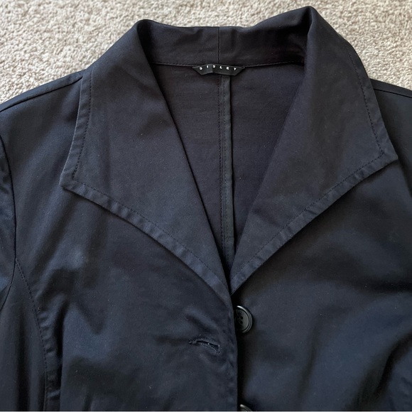 SISLEY Black Stretch Blazer with Two Pockets, Size M - Picture 2 of 5